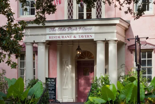 Dine at The Olde Pink House, date night ideas in Savannah GA
