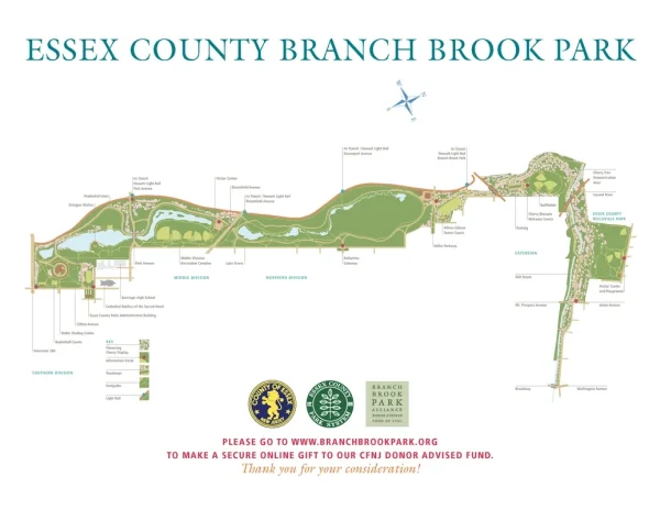 Branch Brook Park, Newark, New Jersey, where to see cherry blossoms in USA