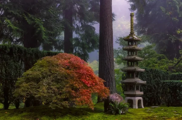 Portland Japanese Garden and Tom McCall Waterfront Park, Oregon