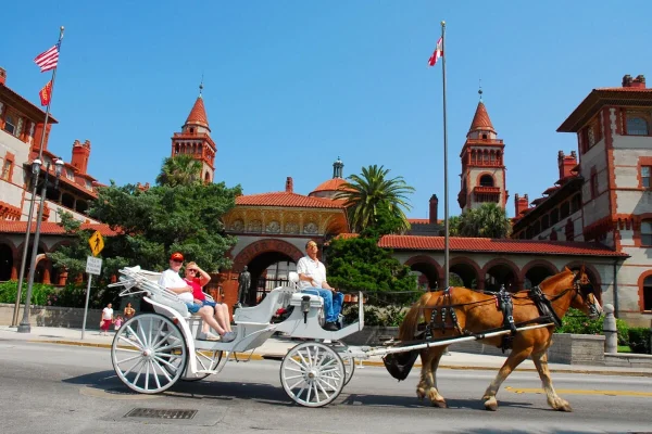 Horse-Drawn Carriage Ride Through Historic Streets, St Augustine date night ideas