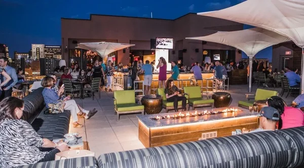 Watch Sunset from 8UP Elevated Drinkery, date ideas in Louisville