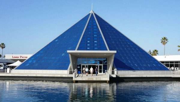 aquarium of the pacific building in long beach harbor