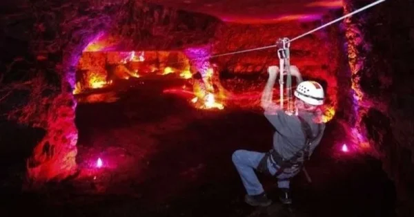 Zipline Through Louisville Mega Cavern, date night ideas in Louisville