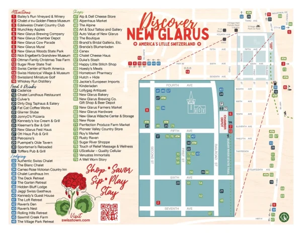 New Glarus, Wisconsin, small towns to visit in Midwest