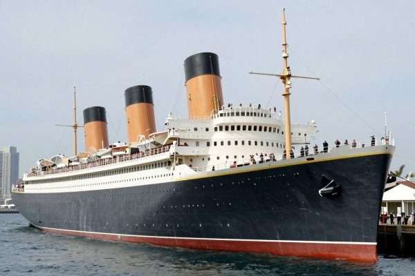 historic queen mary ship docked in long beach