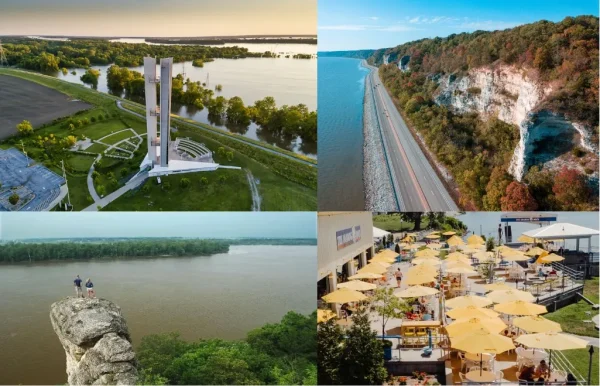 Grafton, small towns in Illinois