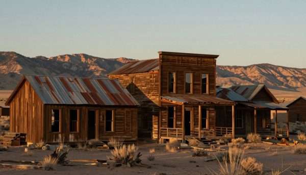Abandoned historic buildings in New Mexico ghost town Abandoned historic buildings in New Mexico ghost town