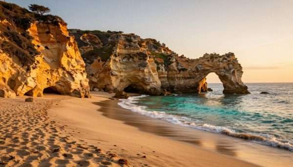 El Matador Beach with dramatic rock formations and sea arches El Matador Beach with dramatic rock formations and sea arches