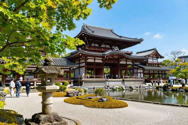 Kyoto Japan traditional temple with gardens and spring foliage in May Kyoto Japan traditional temple with gardens and spring foliage in May