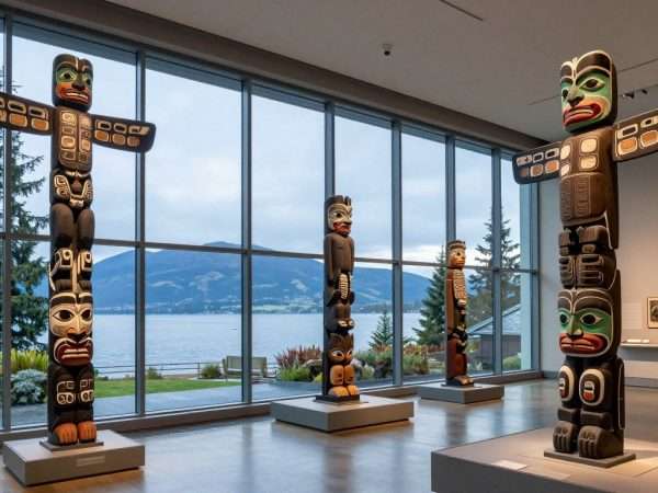 Museum of Anthropology at University of British Columbia showcasing indigenous art Museum of Anthropology at University of British Columbia showcasing indigenous art