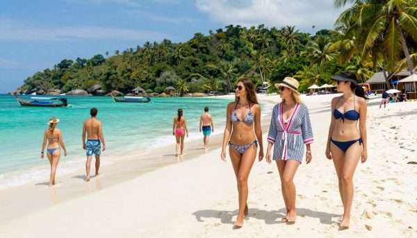 thailand beach scene with appropriate beachwear thailand beach scene with appropriate beachwear