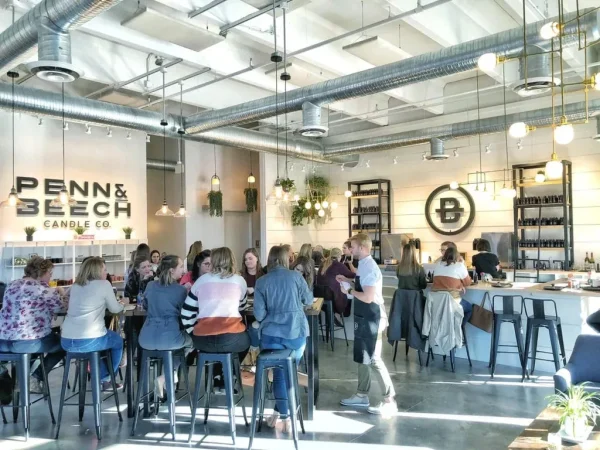 Candle Making at Penn & Beech, Date ideas Columbus Ohio