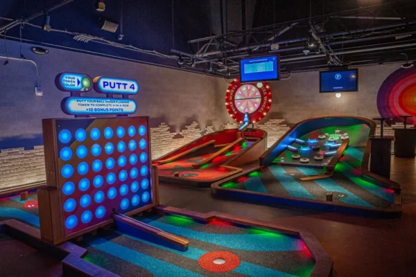 Puttshack or PopStroke Mini Golf, dating ideas in Dallas