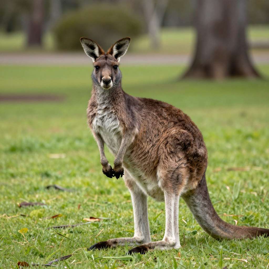 Australian wildlife kangaroo in Sydney park Australian wildlife kangaroo in Sydney park