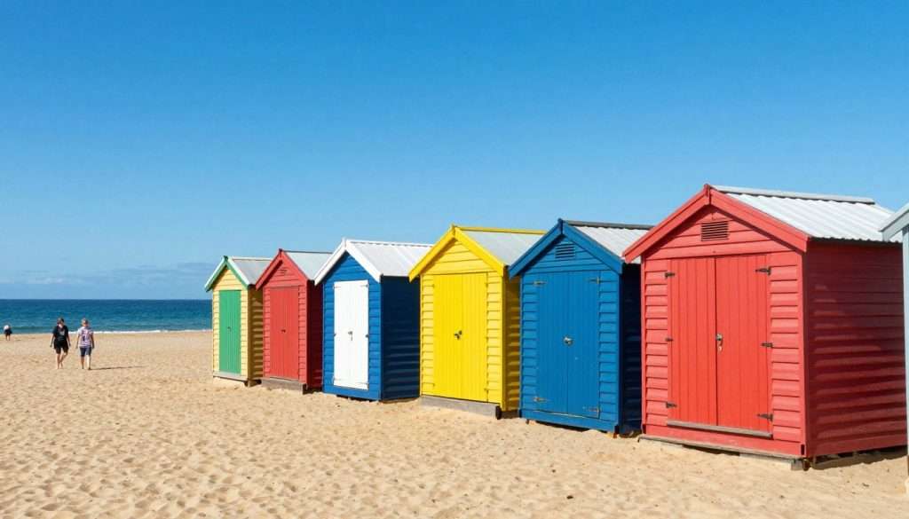 Brighton Beach bathing boxes Melbourne