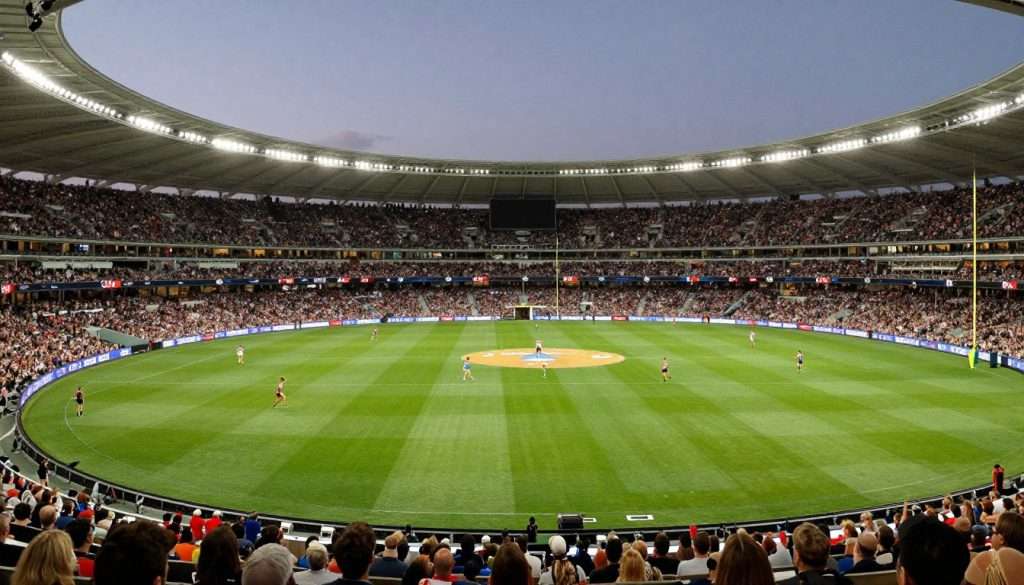 MCG stadium packed with footy fans