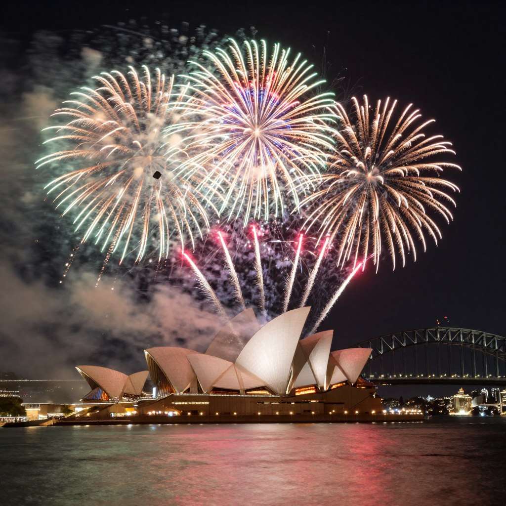 New Year's Eve fireworks Sydney Harbour New Year's Eve fireworks Sydney Harbour