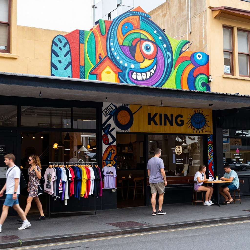 Newtown street art and vintage shops Newtown street art and vintage shops
