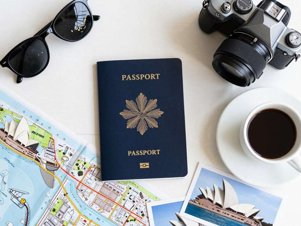 Stylish Instagram flat lay Sydney themed Stylish Instagram flat lay Sydney themed