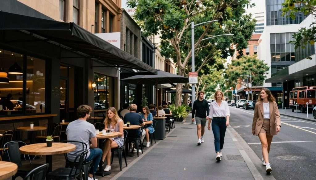 Surry Hills trendy cafes and street scene Surry Hills trendy cafes and street scene