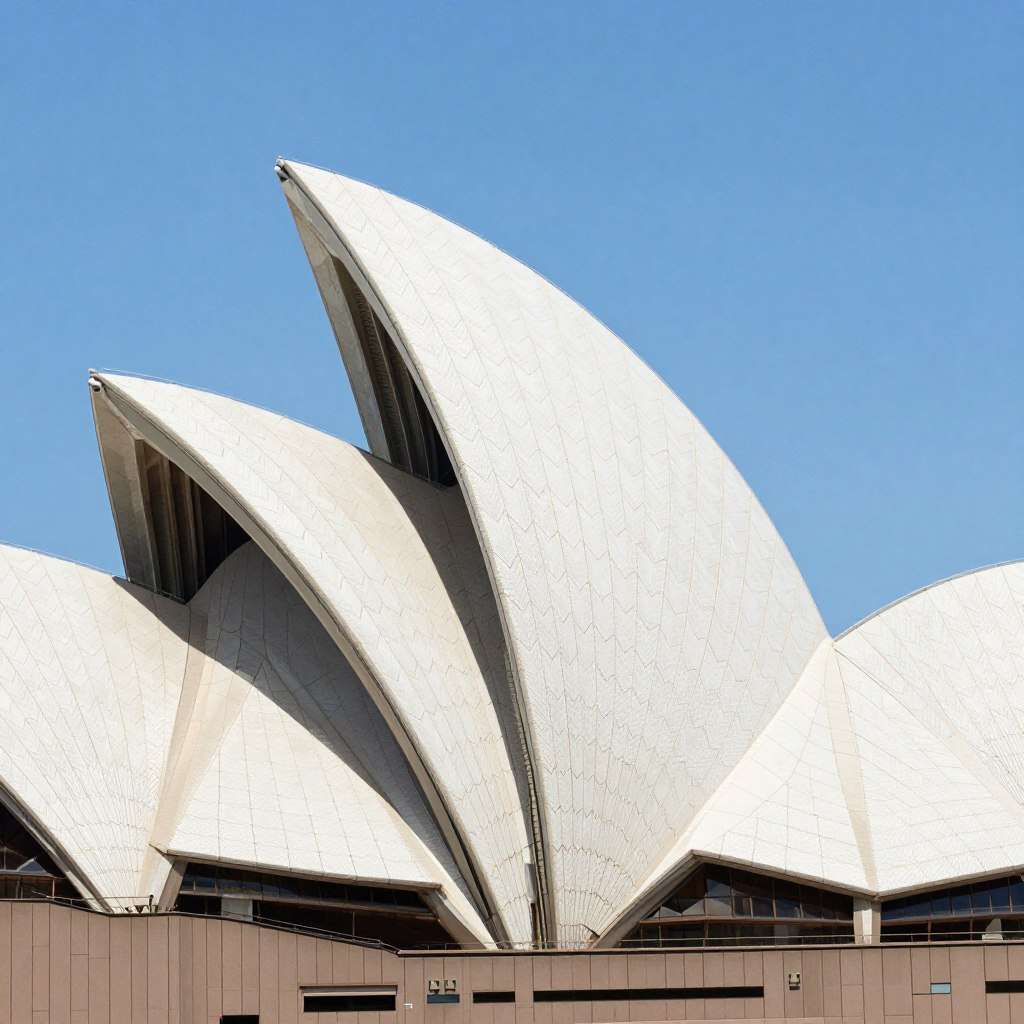 Sydney Opera House architectural details closeup Sydney Opera House architectural details closeup