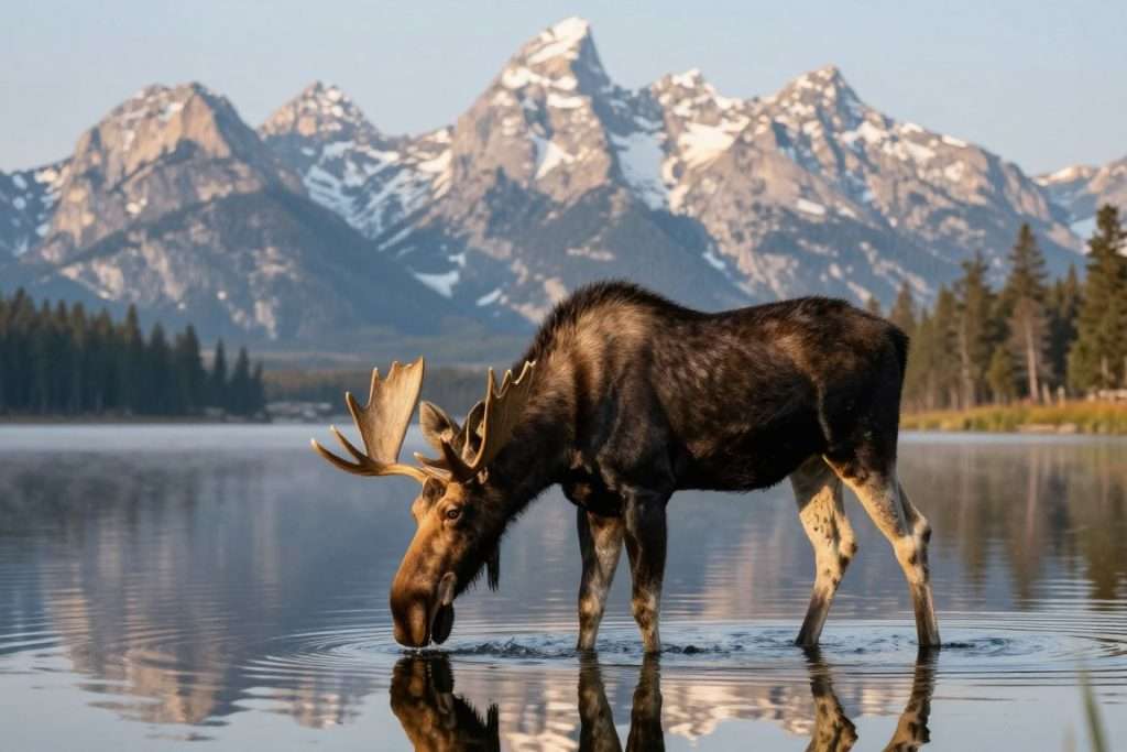 Wildlife in Grand Teton National Park natural habitat Wildlife in Grand Teton National Park natural habitat