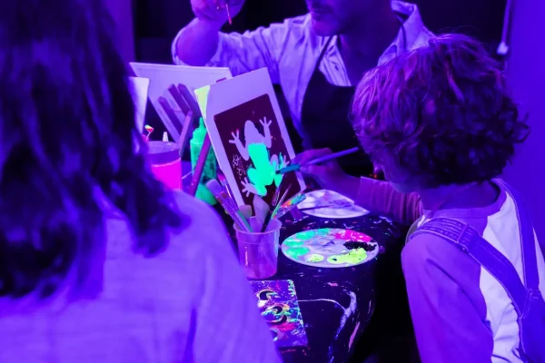 Neon Brush Glow-in-the-Dark Painting Party, dating ideas in San Francisco