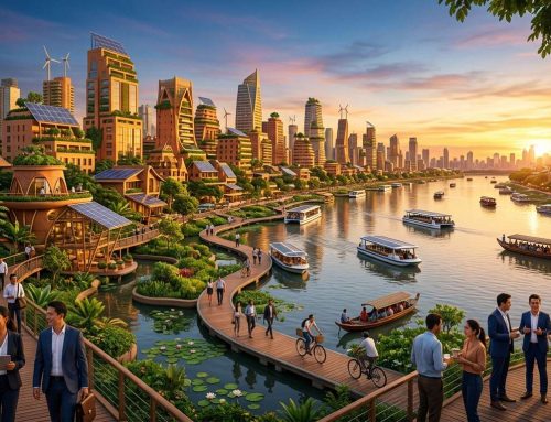The Ochre Engine: Inside the Net-Zero, Water-Woven Rebirth of Battambang 2050